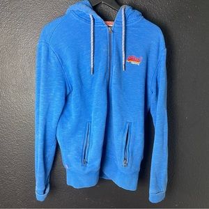 Superdry Japan Blue Zip Up Hoodie